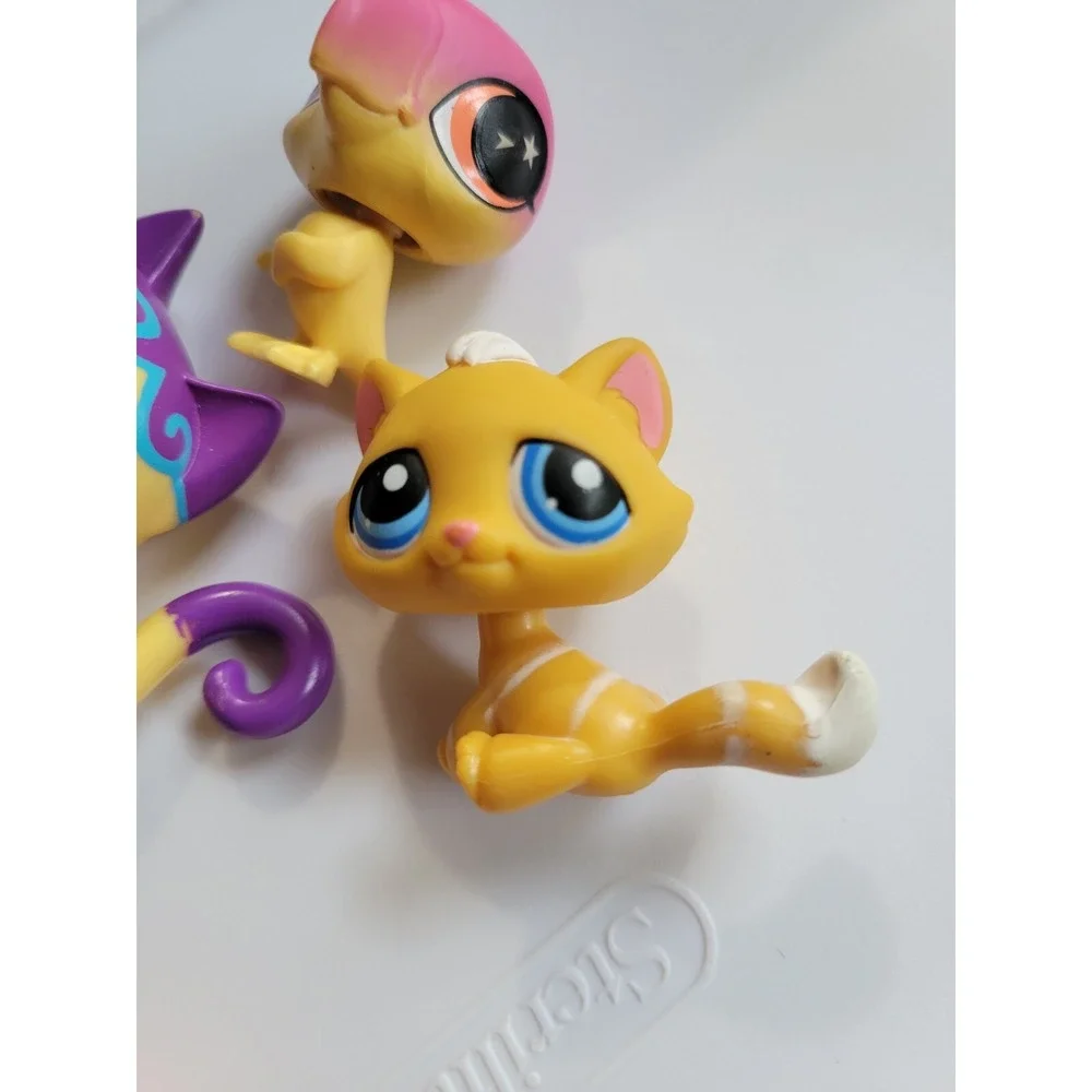 Littlest Pet Shop LPS Dog Cats Frog Panda Bird Lot 6 Pcs - Picture 5 of 8